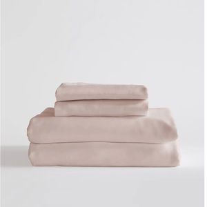 Quince Viscose King Blush Bedsheet Set - organically made
